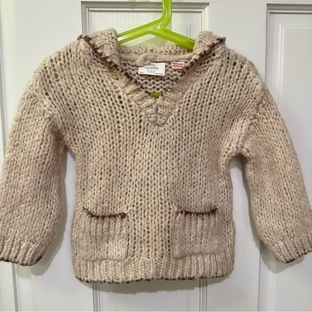 Zara Baby Wool Blend Knitwear Sweater Girl Size 18-24 Months